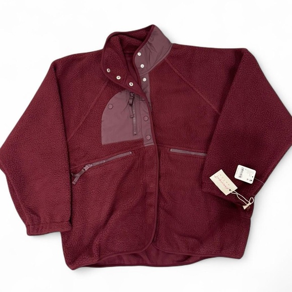 FP Movement by Free People Cozy Purple Teddy Jacket - Picture 2 of 2